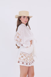 CAMICIA RICAMO BIANCA