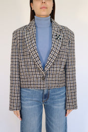 BLAZER CROP TWEEDY