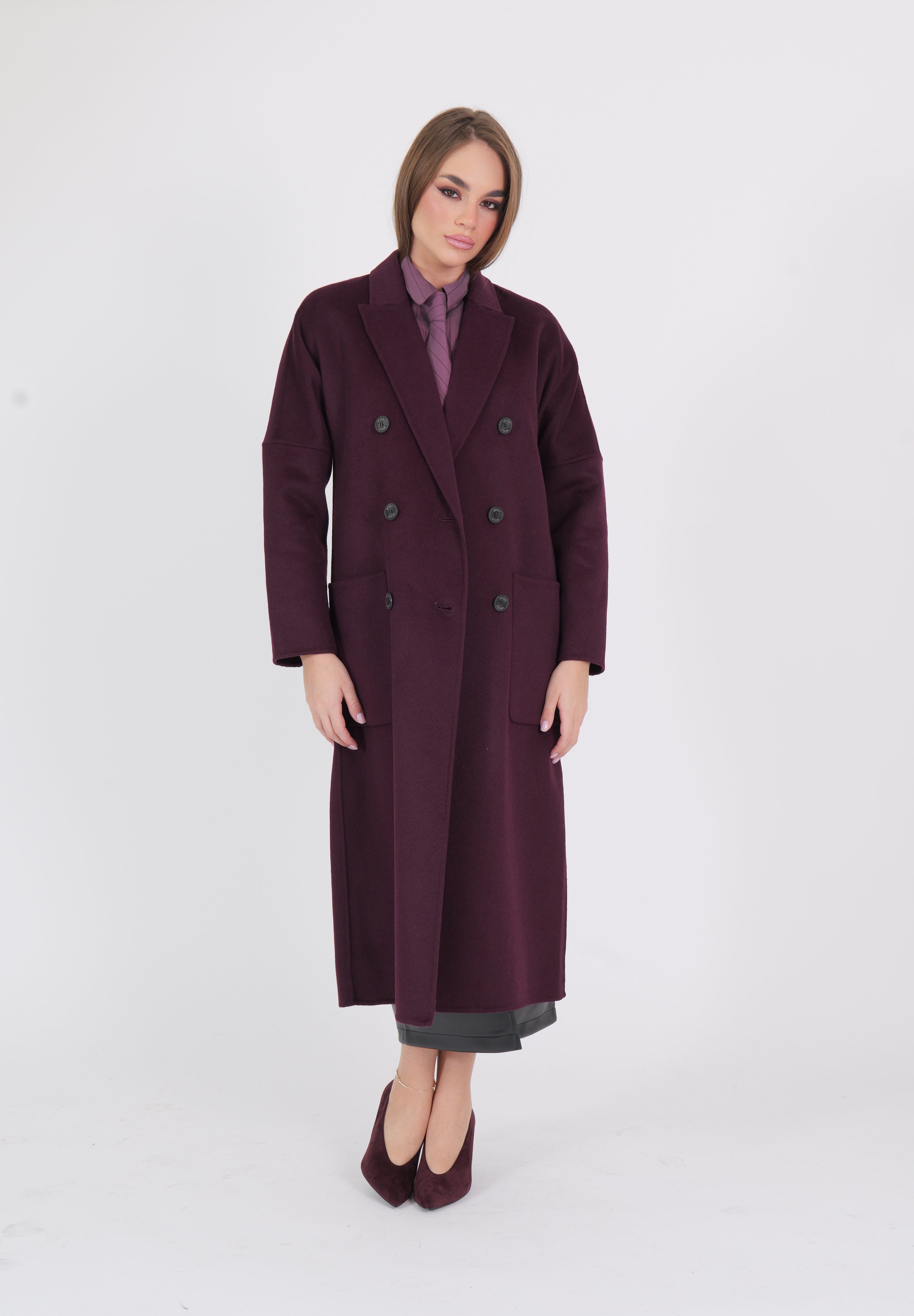 CAPPOTTO 6 BOTTONI BORDEAUX