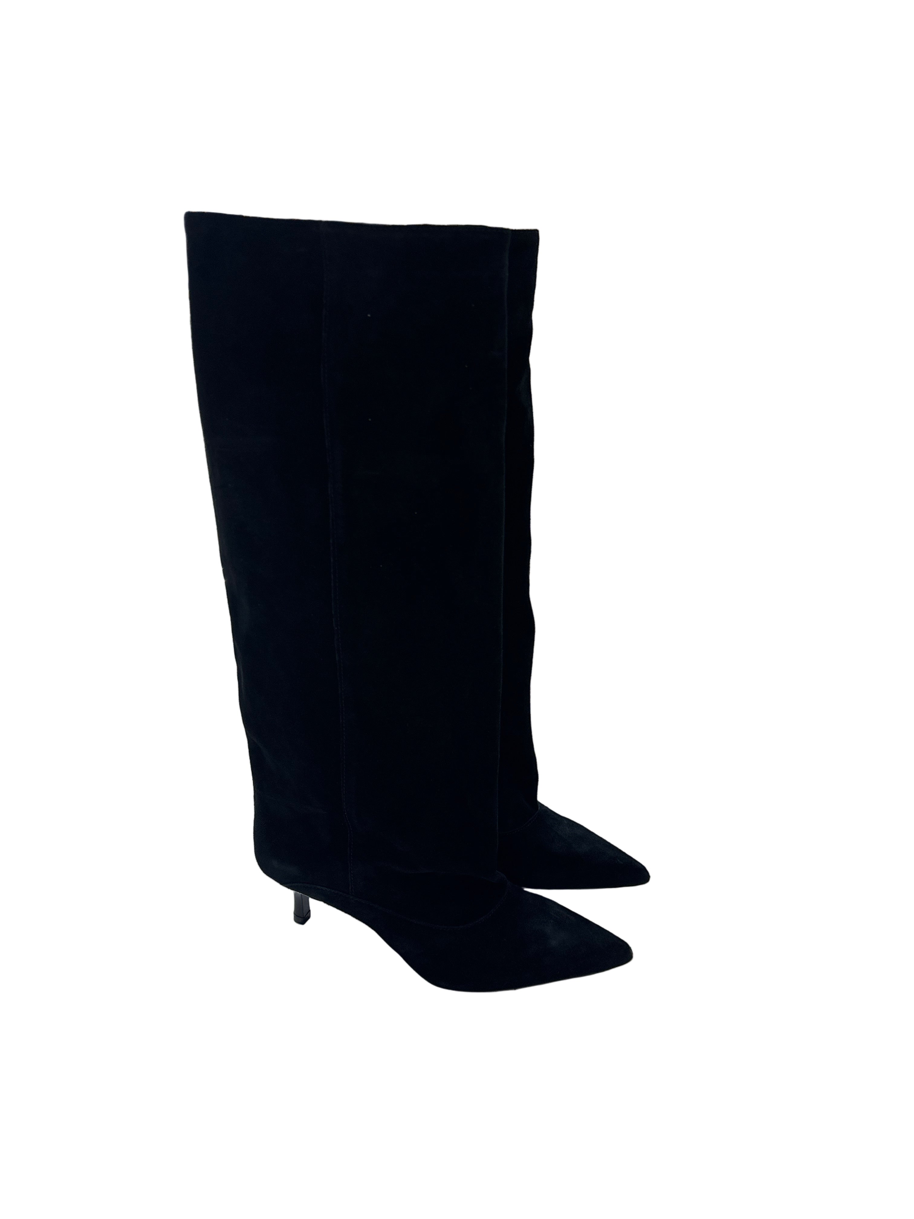 STIVALE CAMOSCIO NERO