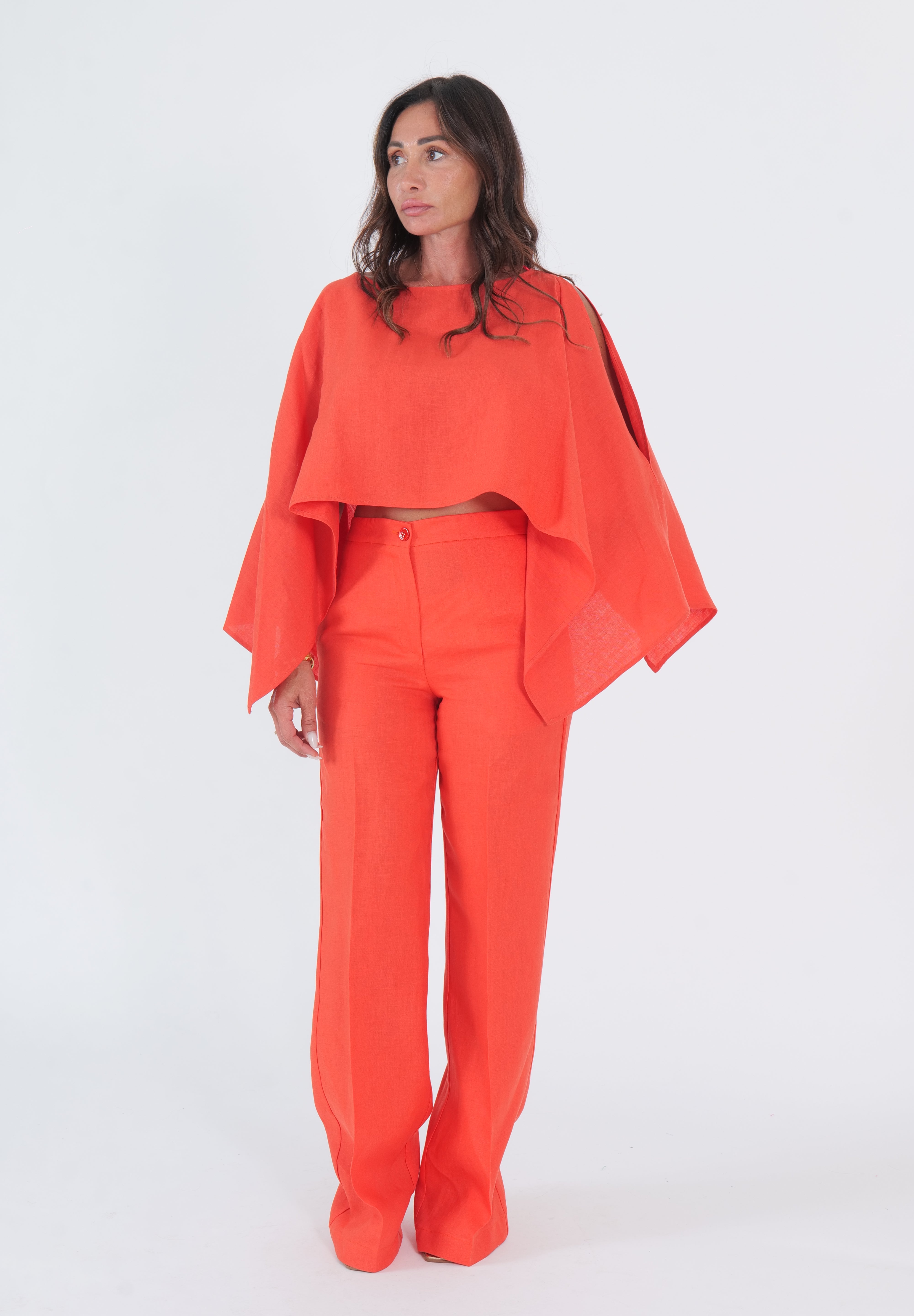 PANTALONI PAPAYA GAMBA DRITTA