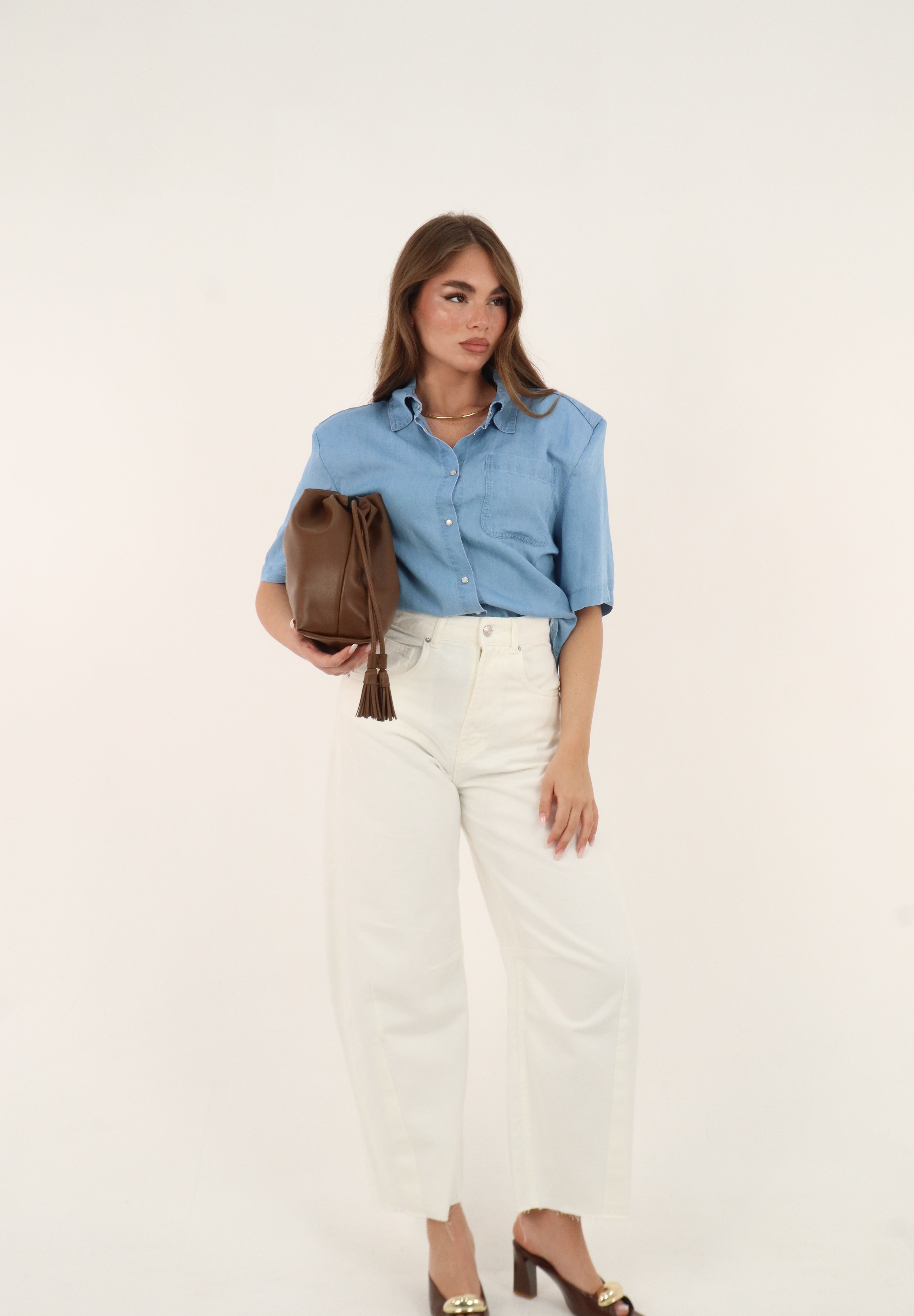 CAMICIA DENIM TENCEL