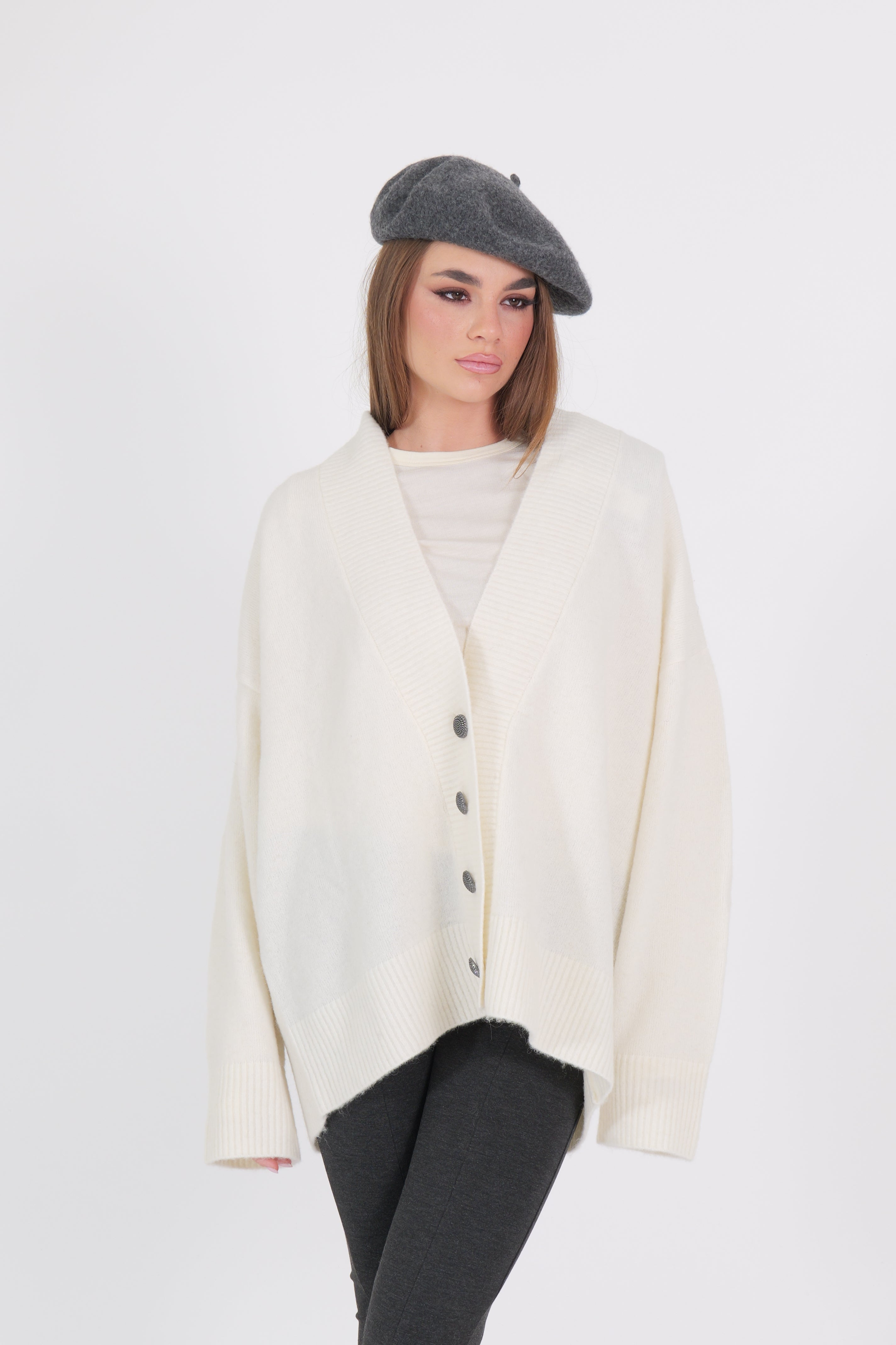 CARDIGAN OFF WHITE AKEP