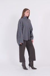 CAMICIA CELESTE/MORO