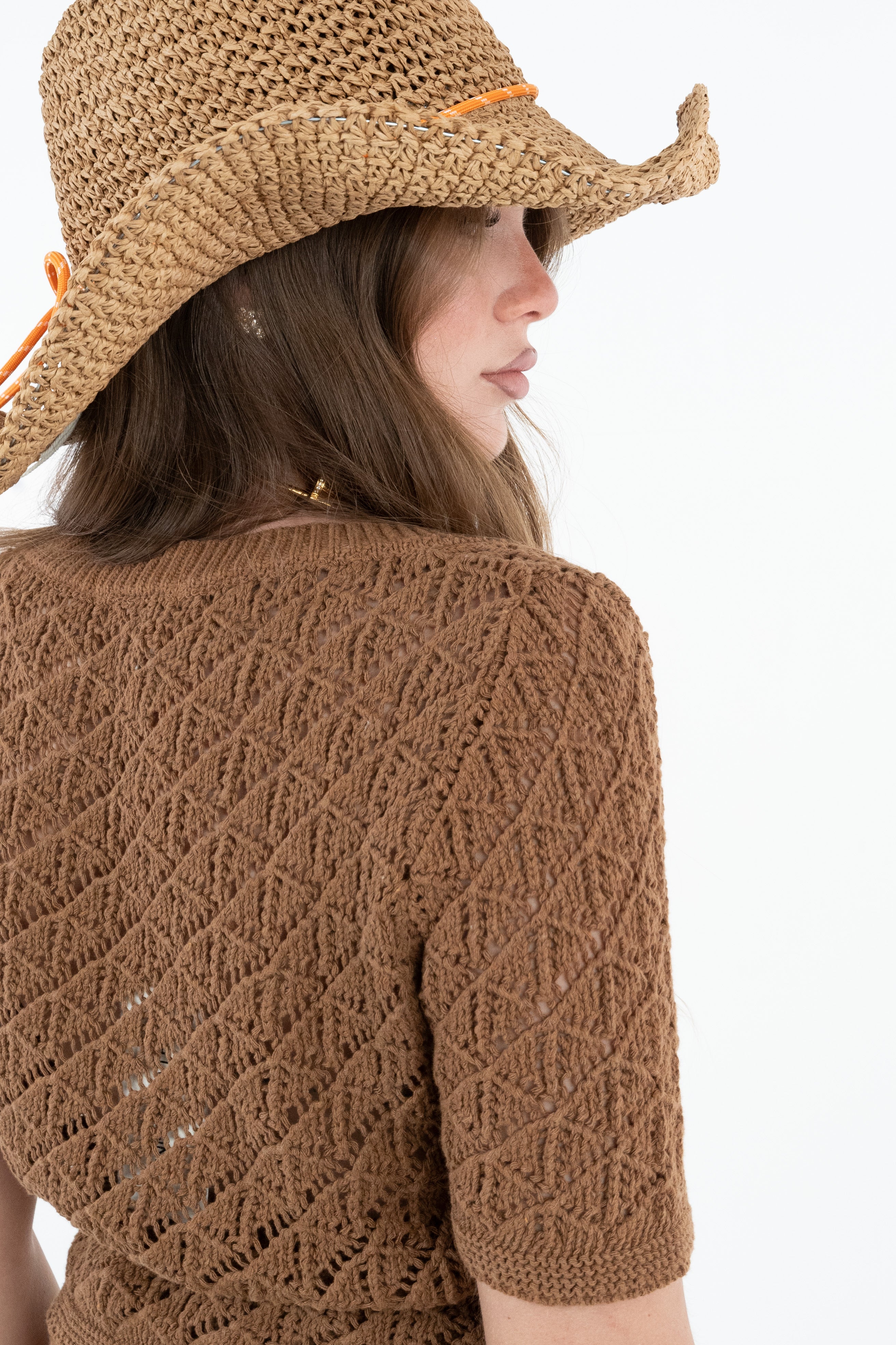 CROP TOP BROWN