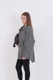 TWIN SET QUADRI NERO