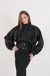 GIACCA IN PELLE NERO