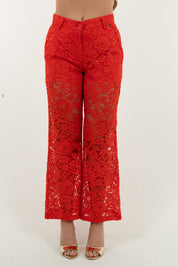 PANTALONE NINA ROSSO