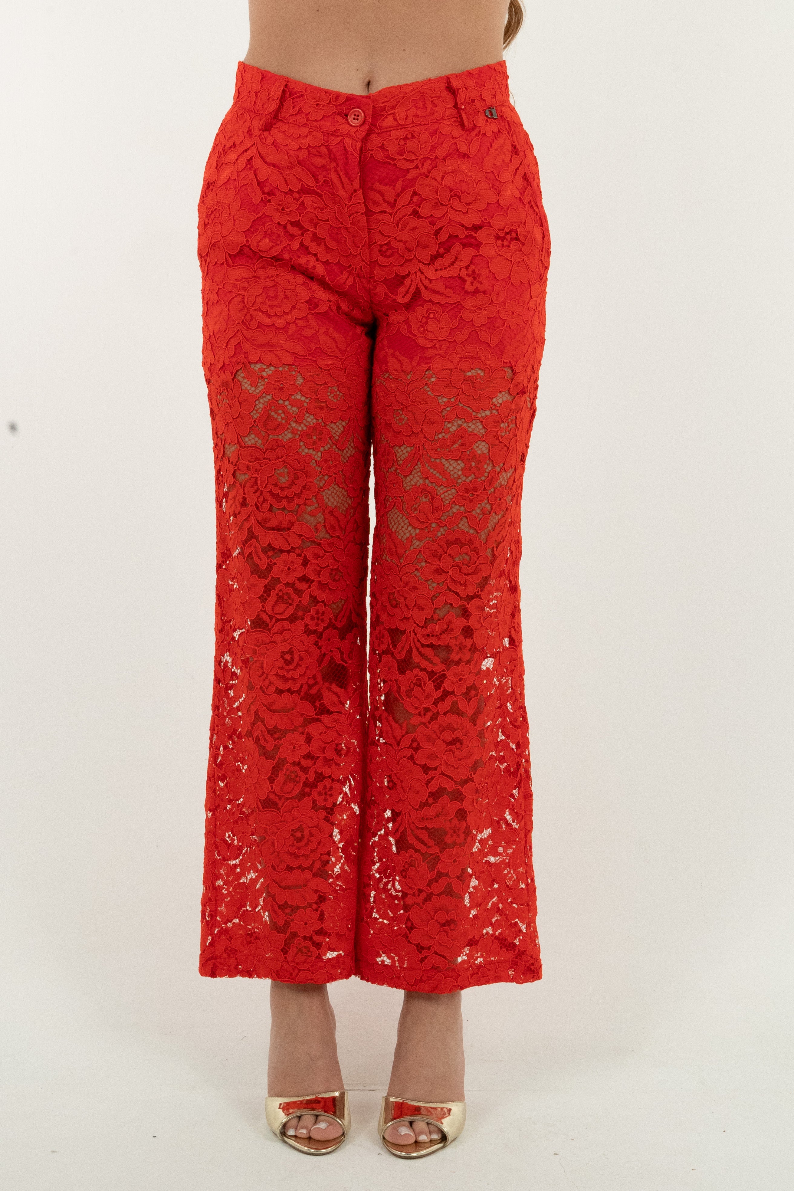 PANTALONE NINA ROSSO