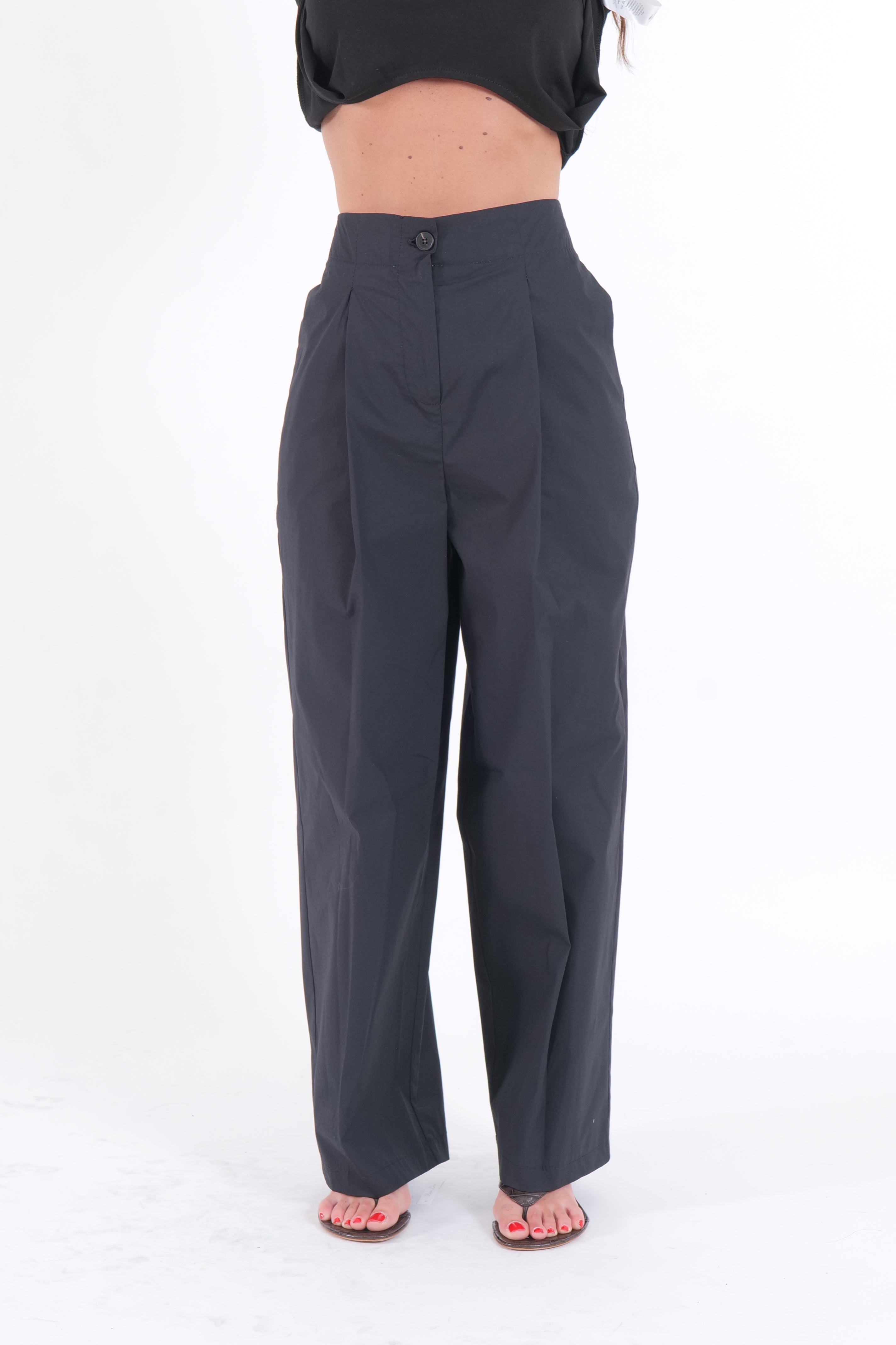 PANTALONE COTTON NERO