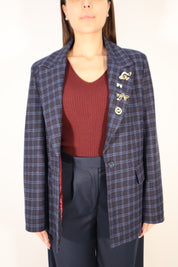 BLAZER QUADRONI BLU