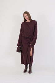 ABITO BORDEAUX NODO