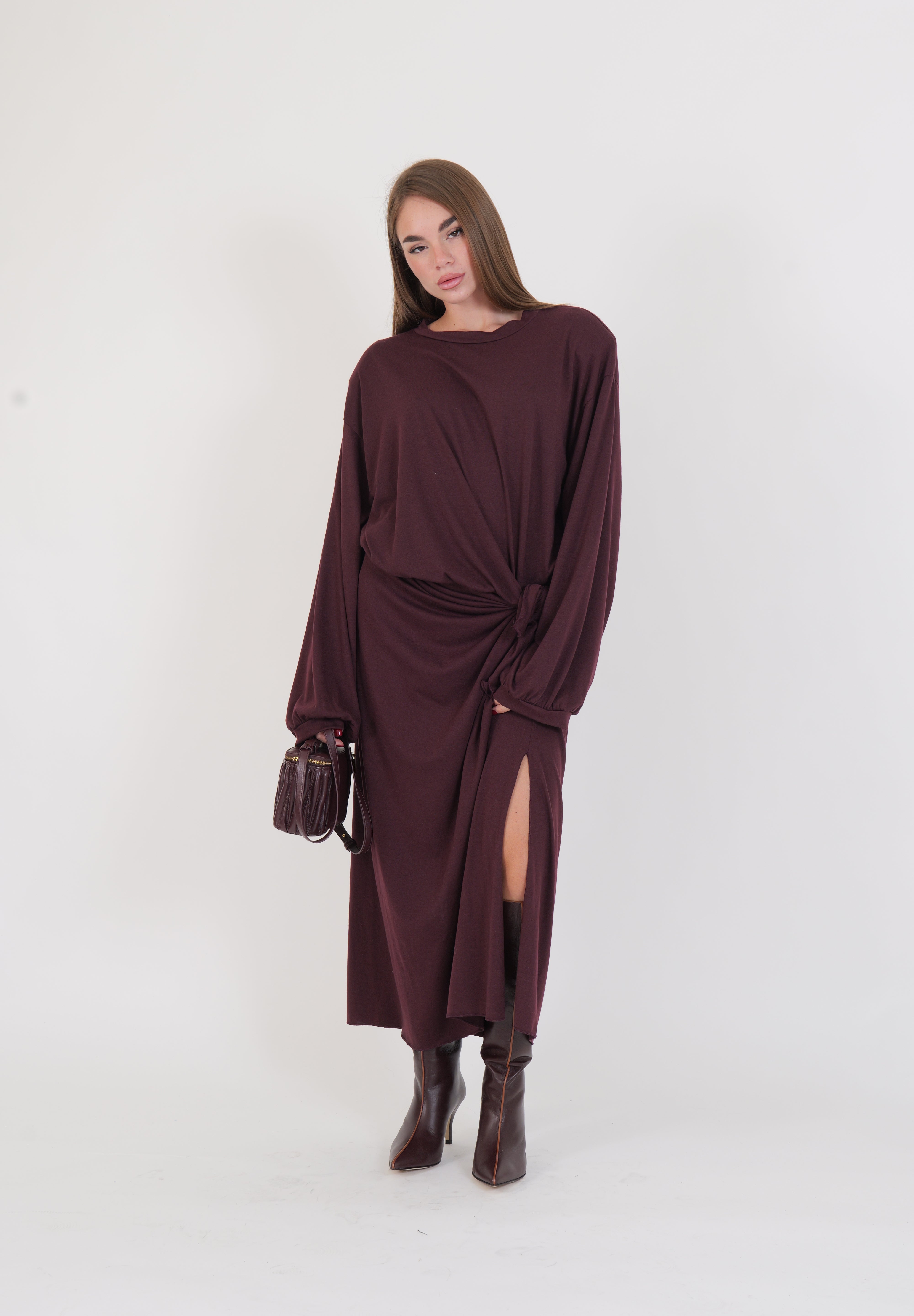 ABITO BORDEAUX NODO