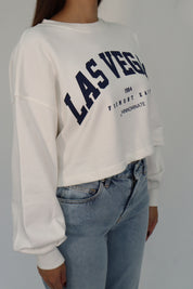 LAS VEGAS CROP CROP SWEATSHIRT