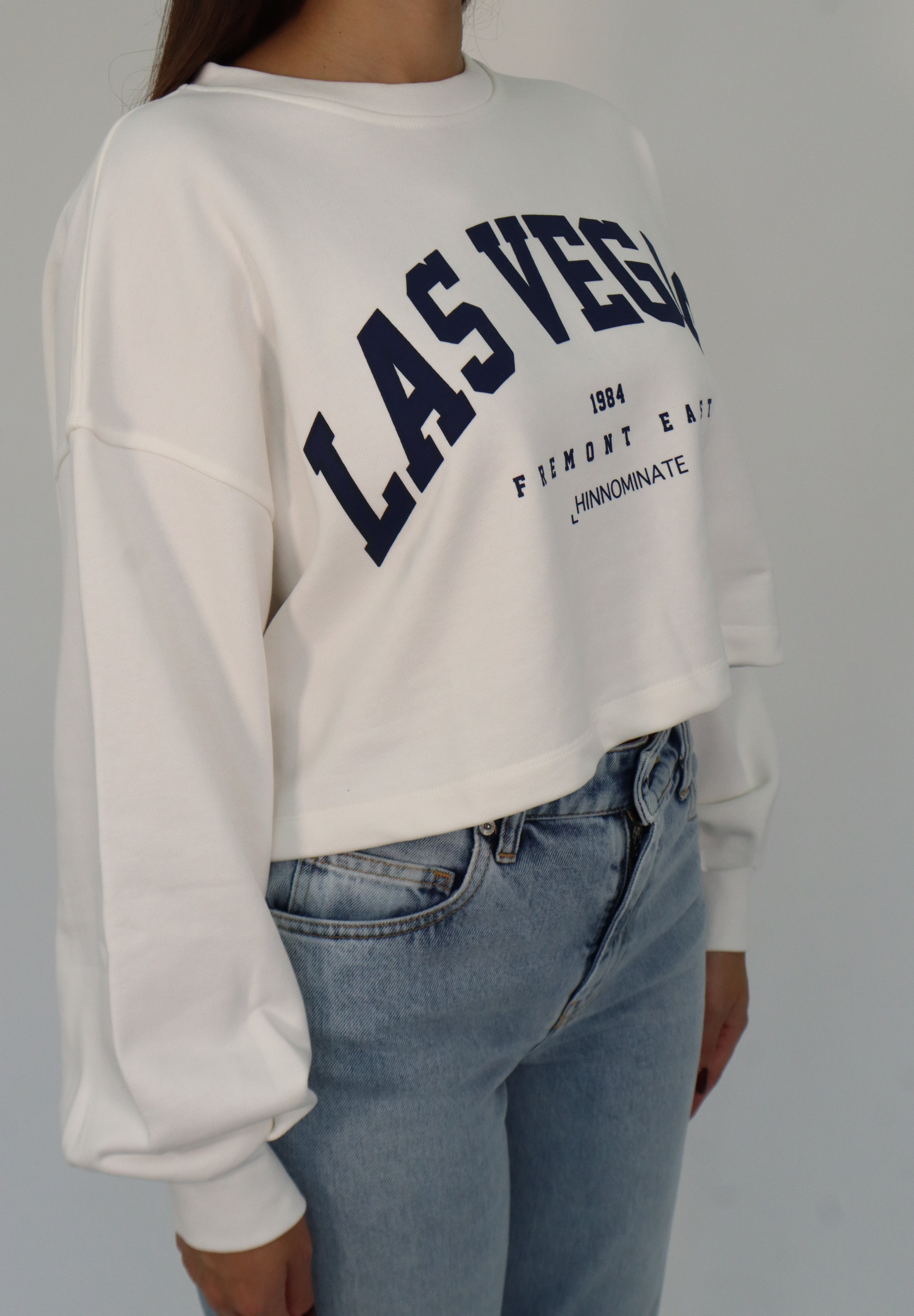 LAS VEGAS CROP CROP SWEATSHIRT