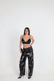 PANTALONE BALLON IN PAILLETTES