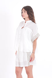 CAMICIA PAILLETTES BIANCA