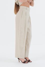PANTALONE LINO BEIGE