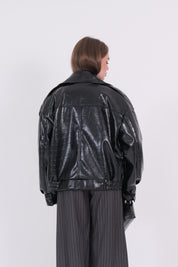 GIACCA IN PELLE NERO