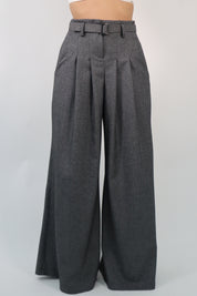 PANTALONE MELANGE CON CINTURA