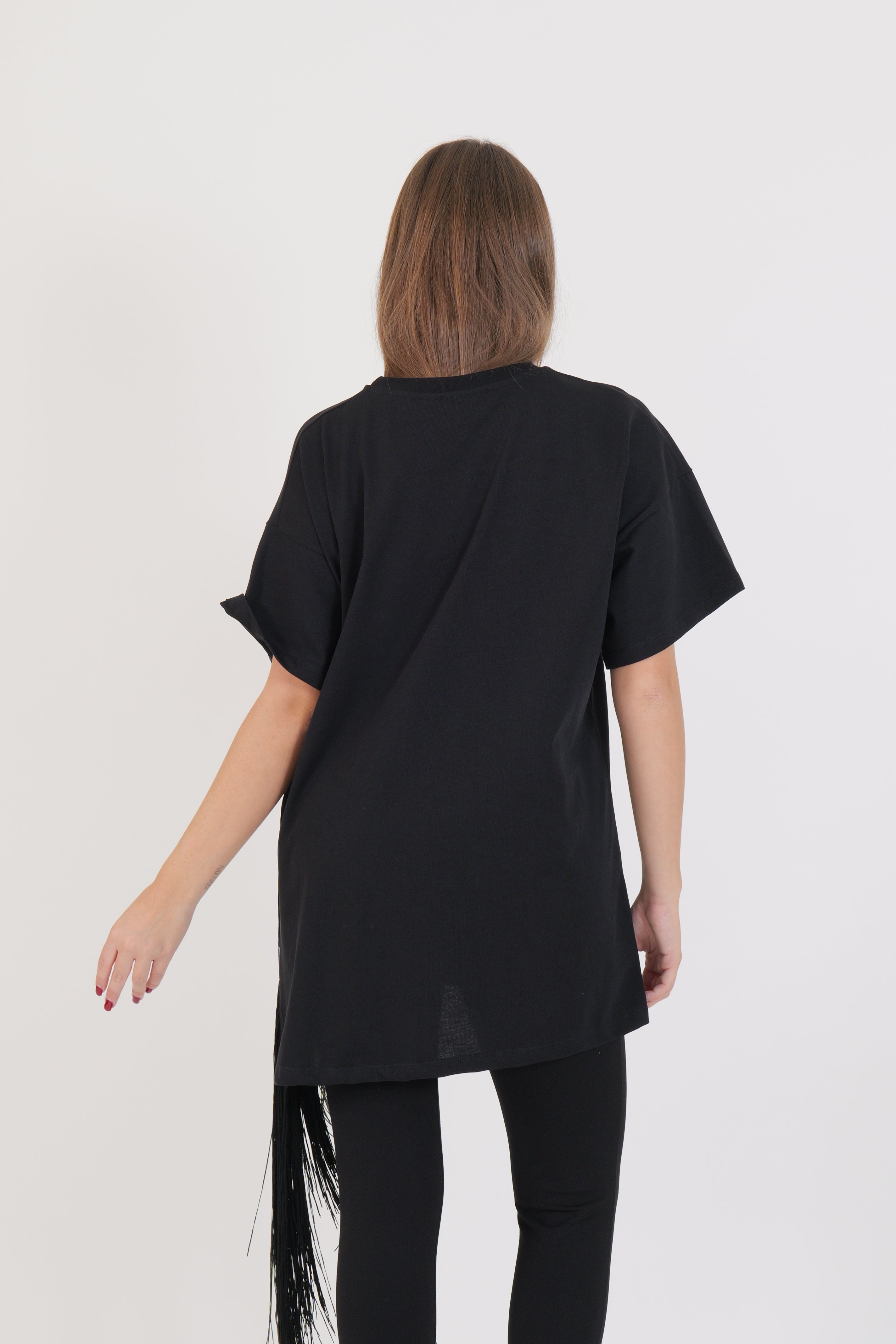 T-SHIRT FRANGE NERA