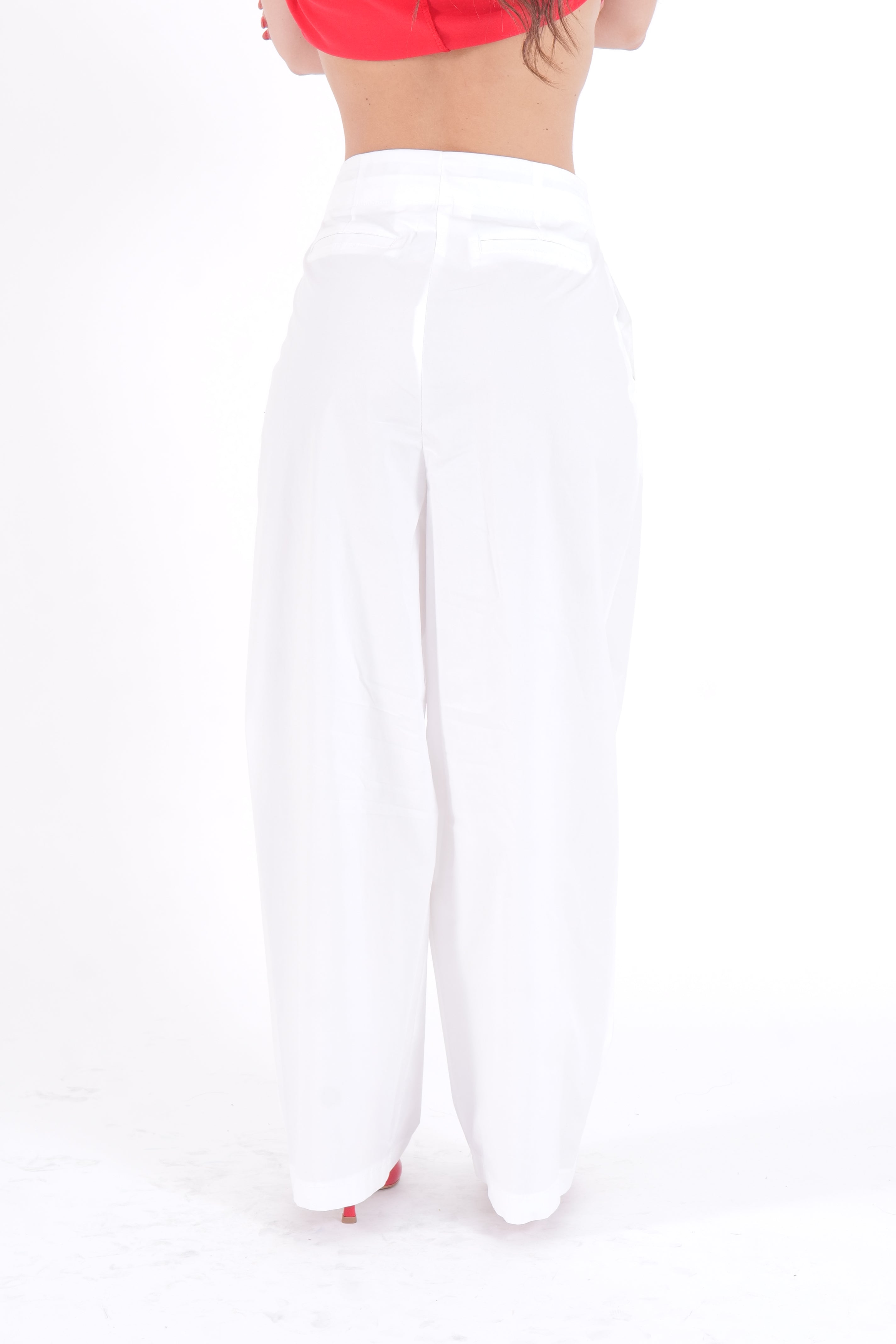 PANTALONE COTTON BIANCO
