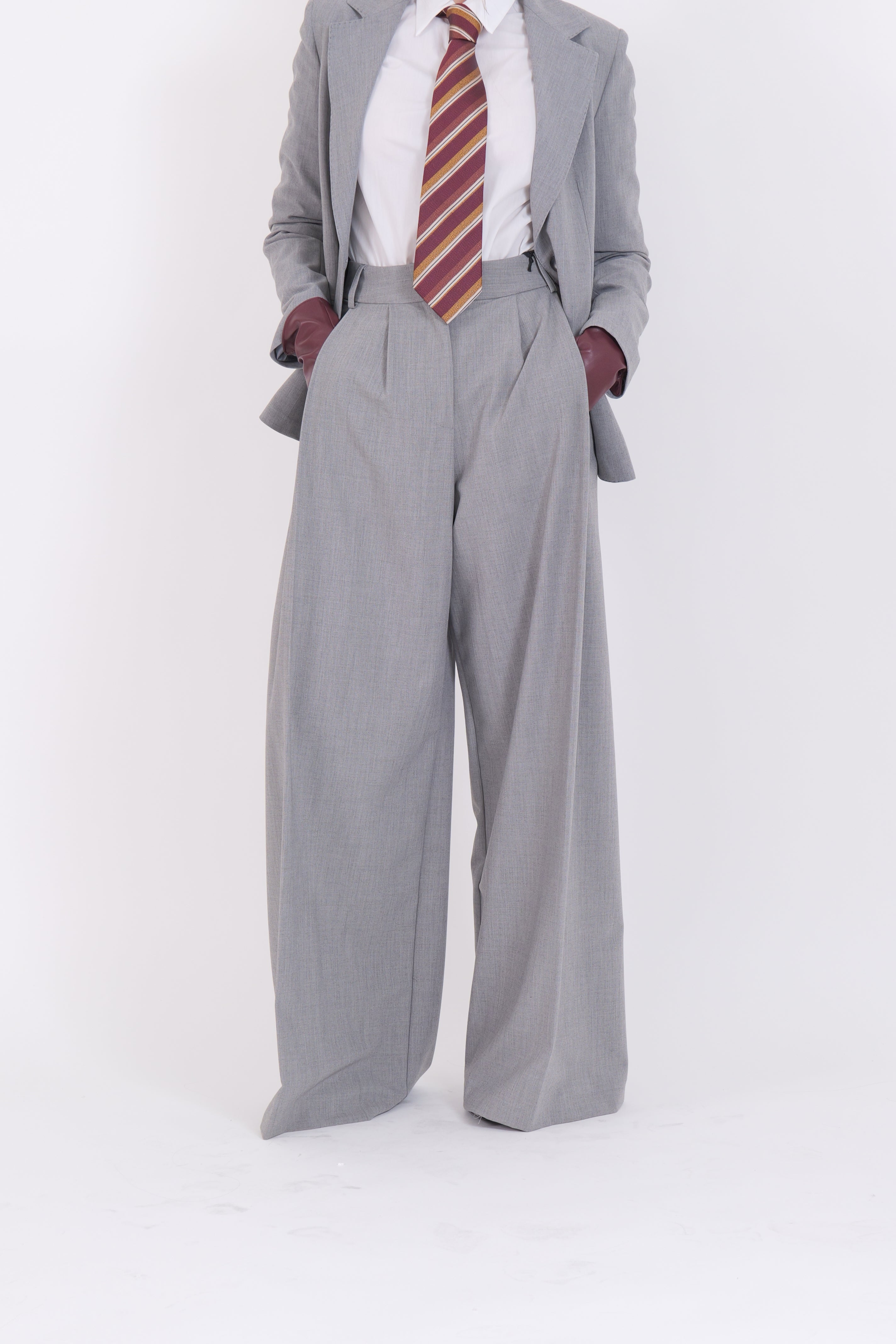 PANTALONE GRIGIO MELANGE