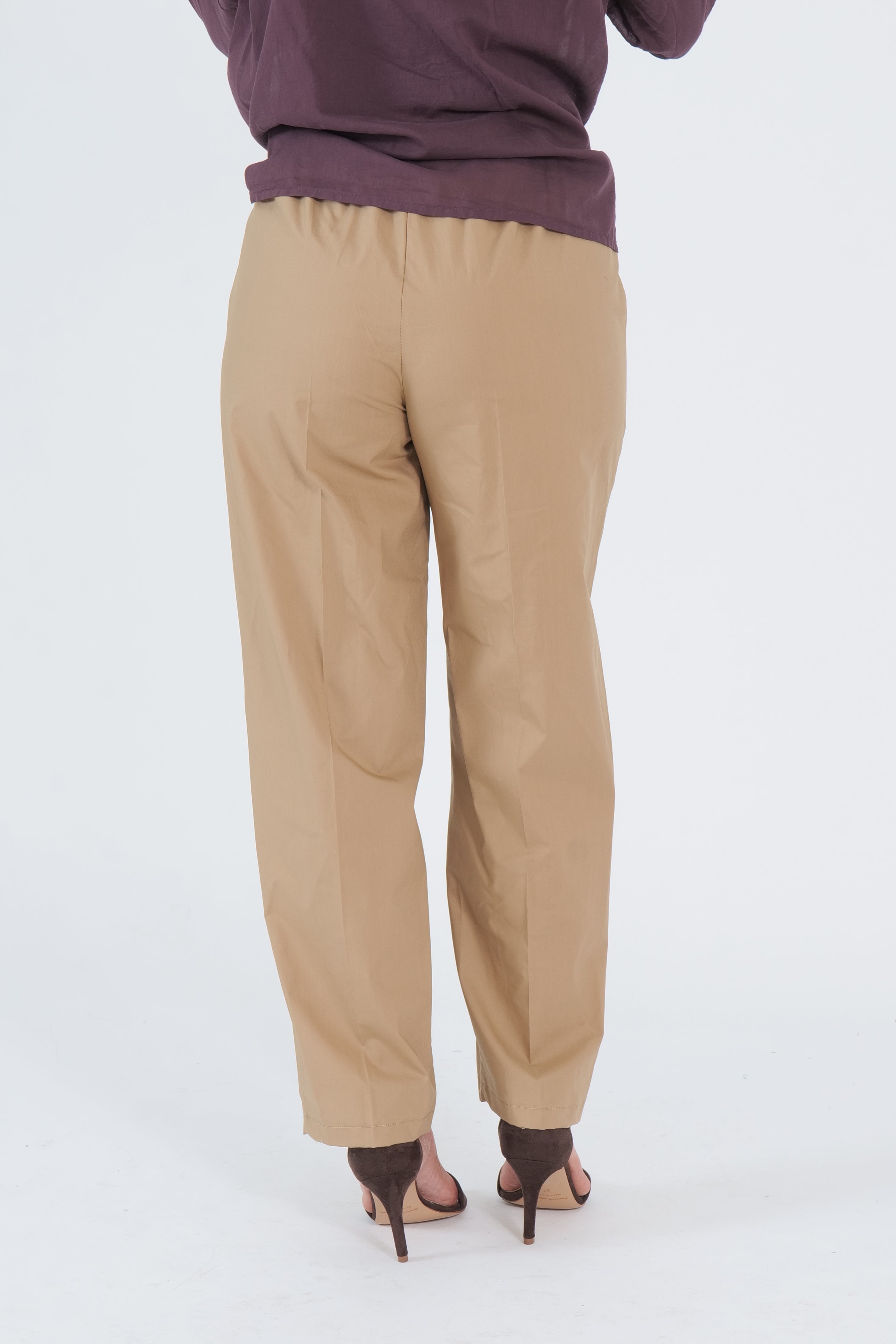 PANTALONI COTTON CAMEL