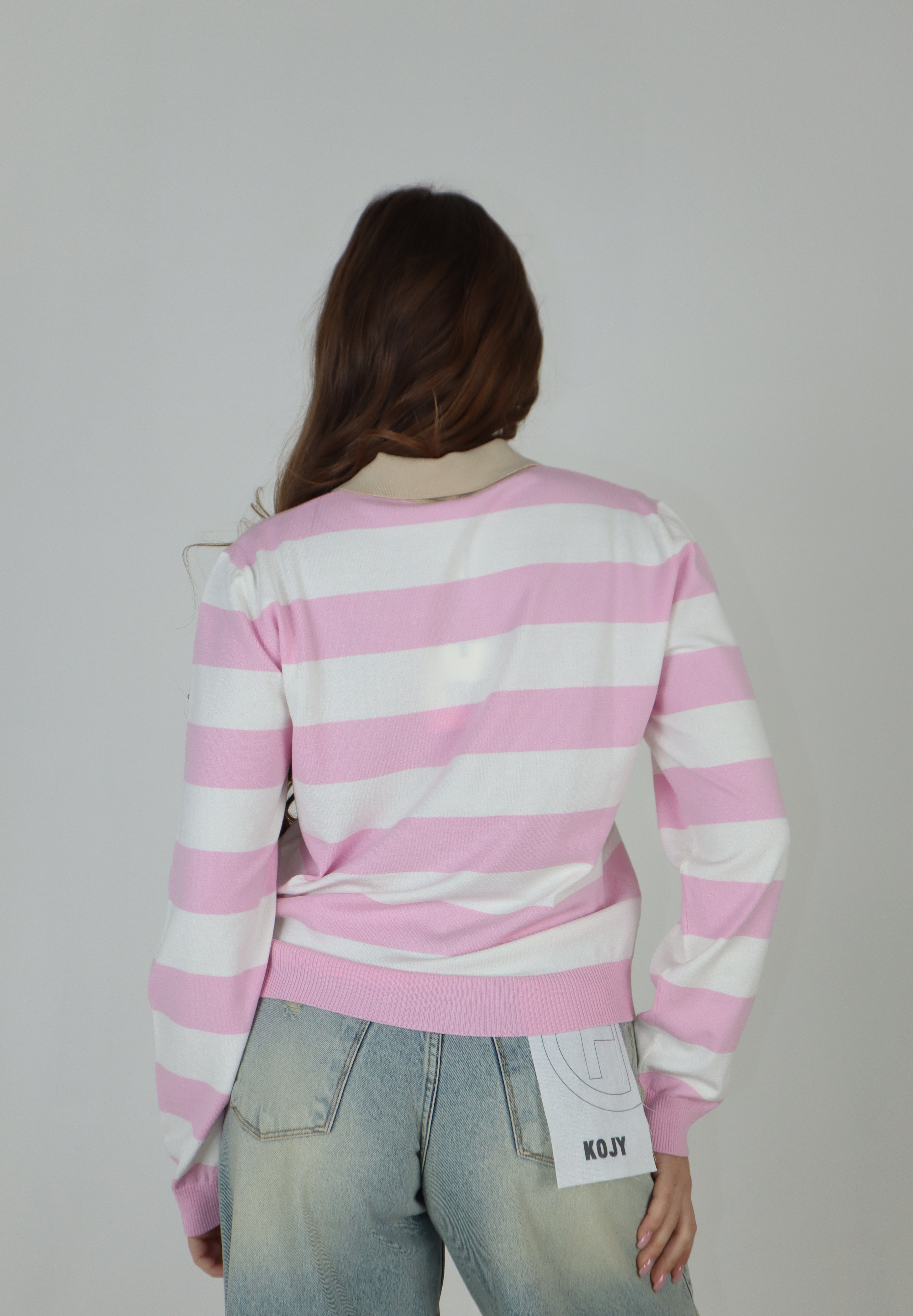 POLO BICOLOR ROSA