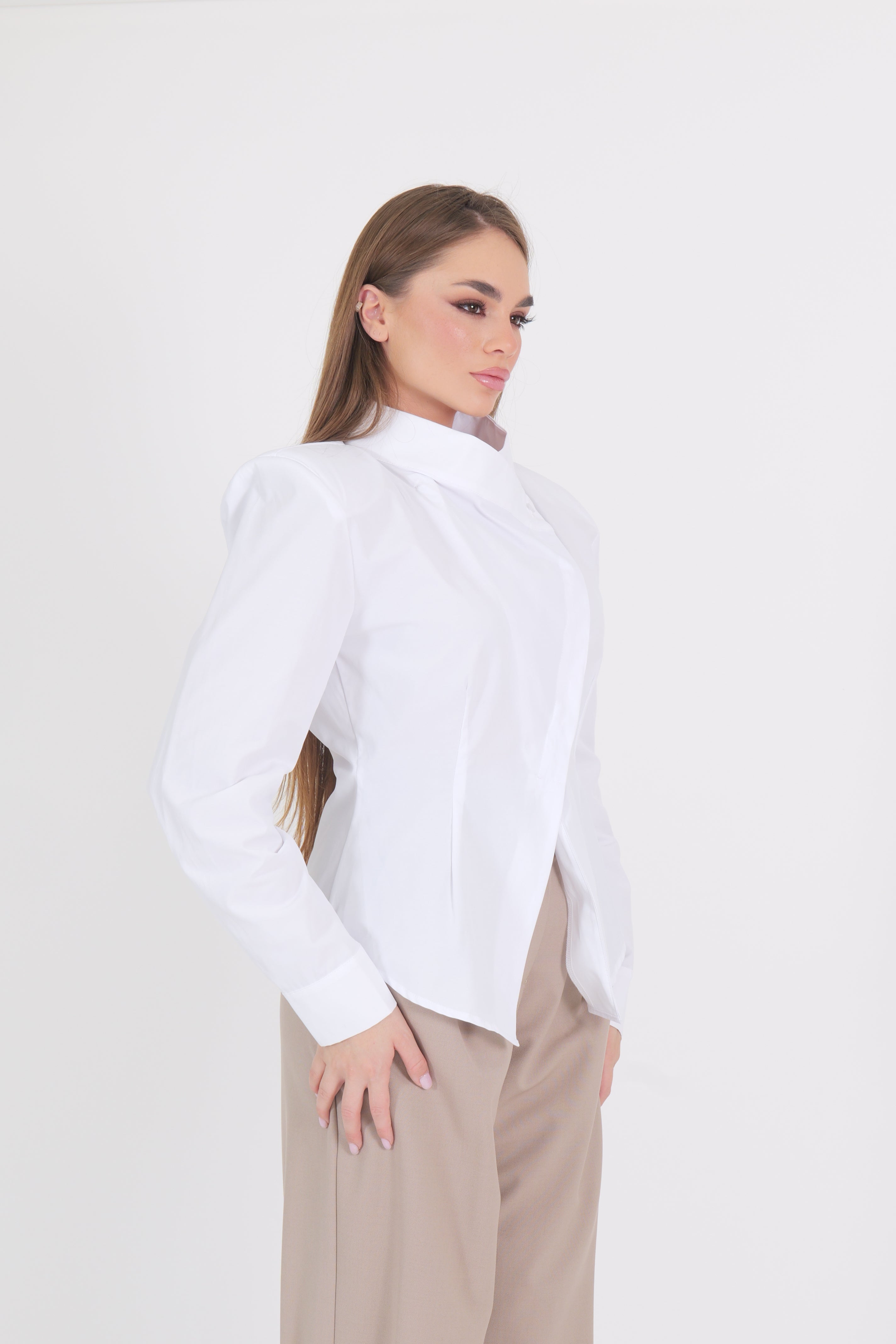 CAMICIA SPALLINE BIANCA
