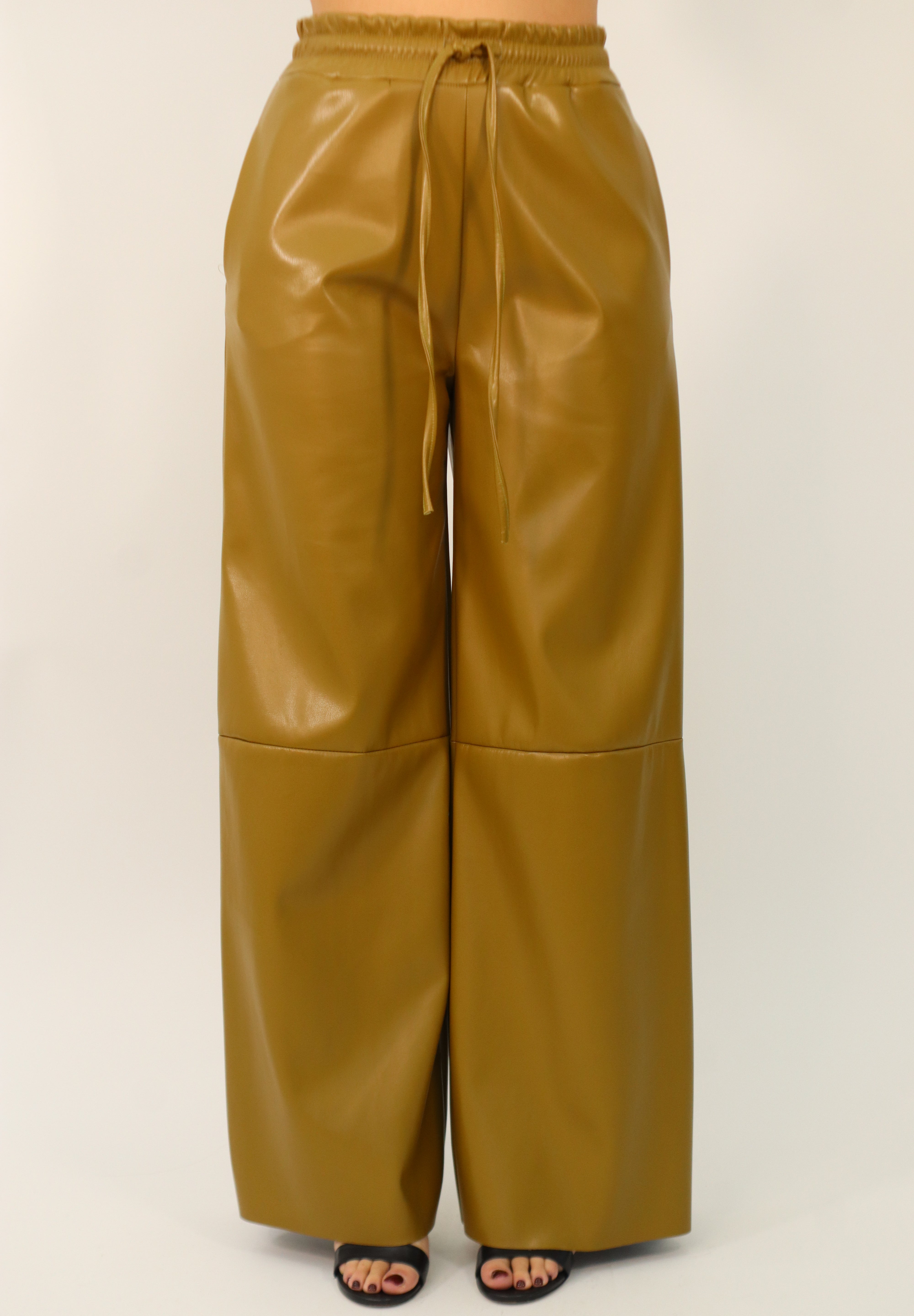 PANTALONE LEATHER COULISSE