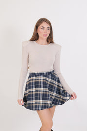 MAGLIA MODAL LANA SPALLINE SABBIA