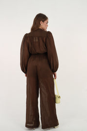 PANTALONE OIL MORO