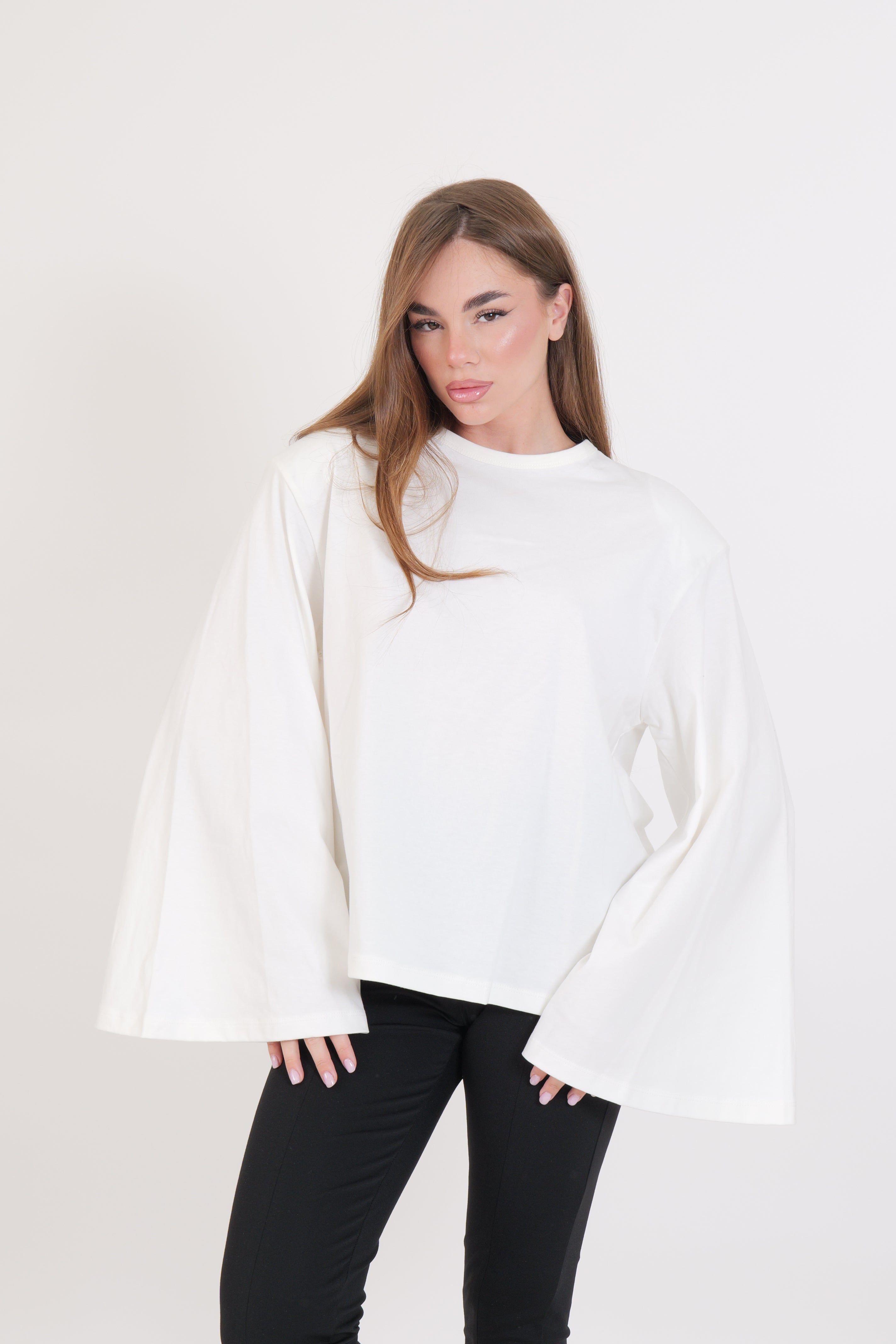 T-SHIRT SPALLINA BIANCA