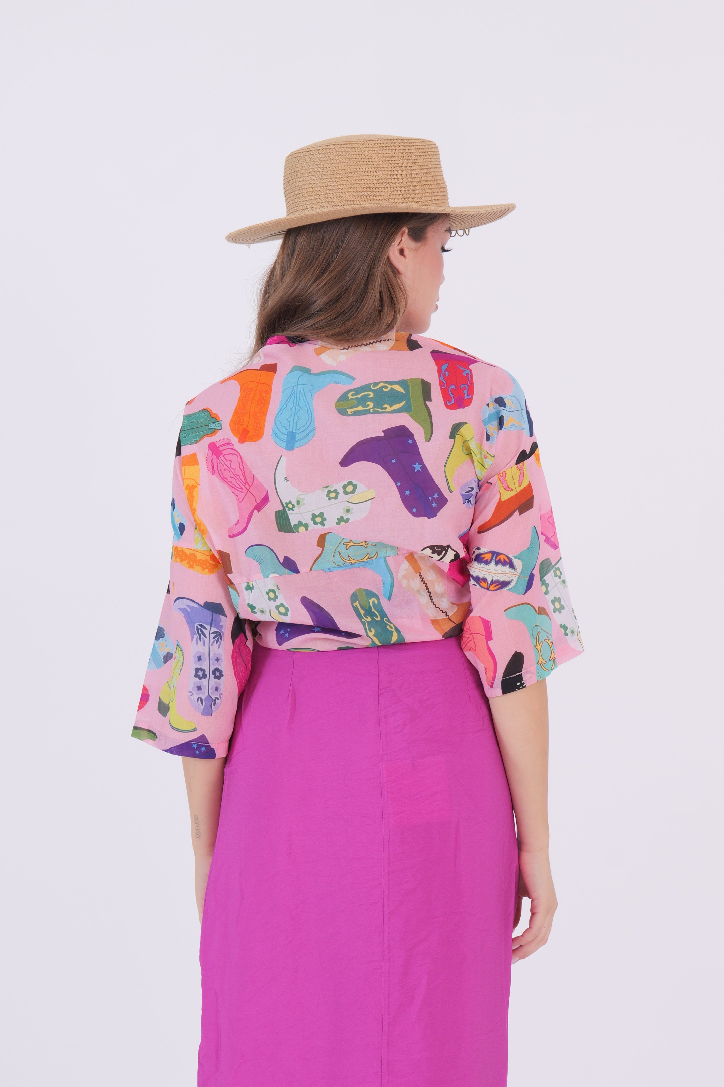 CAMICIA ECO ROSA