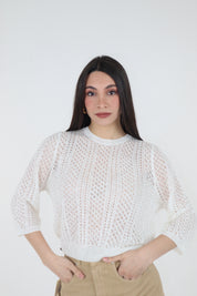 MAGLIA TRAFORATA naturale