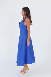 ABITO SCOLLO V BLU