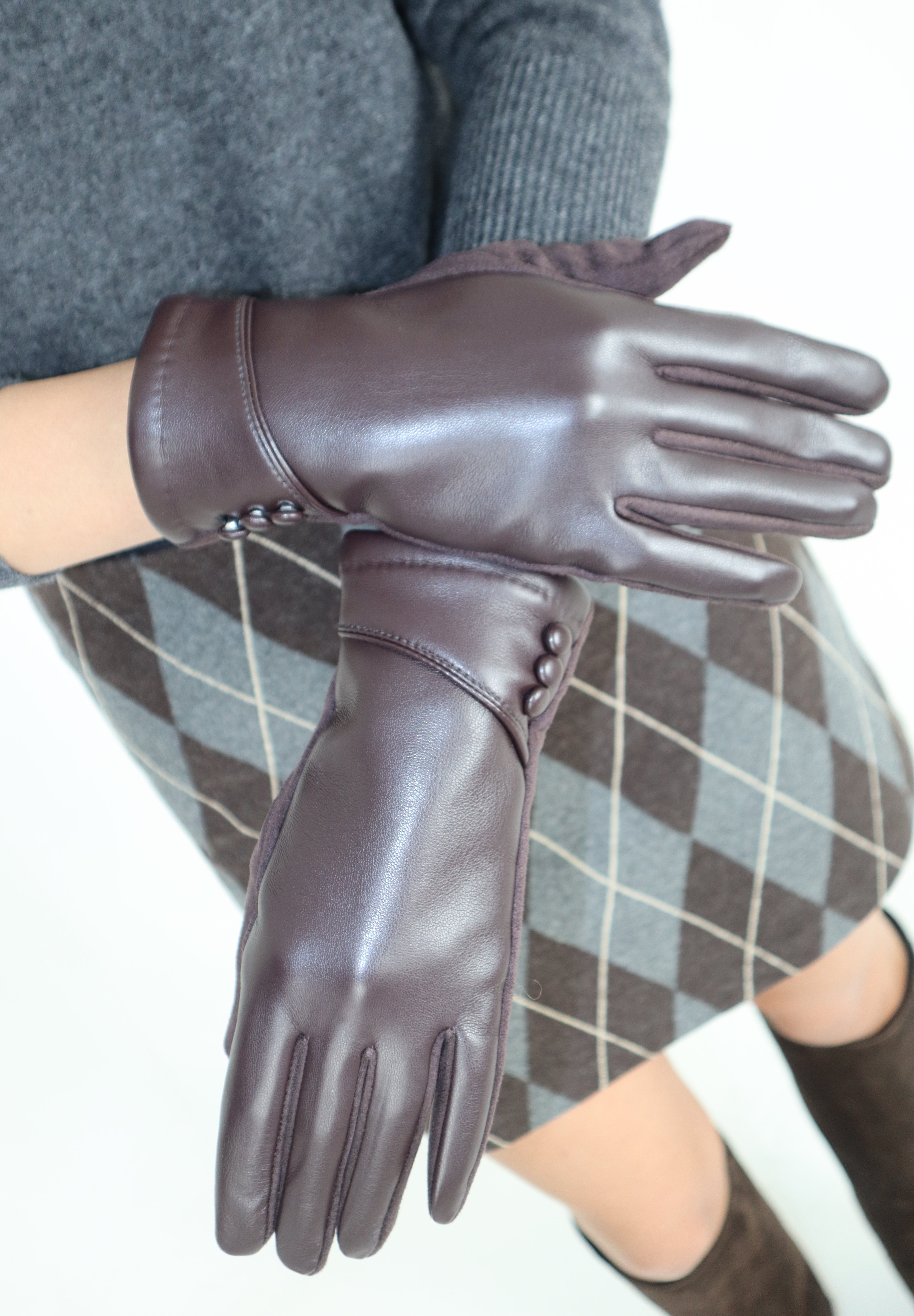 GUANTI SIMILPELLE E SUEDE