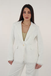 GIACCA BOUCLE BIANCO