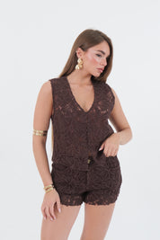 GILET PIZZO MORO