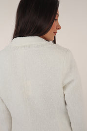 GIACCA BOUCLE BIANCO