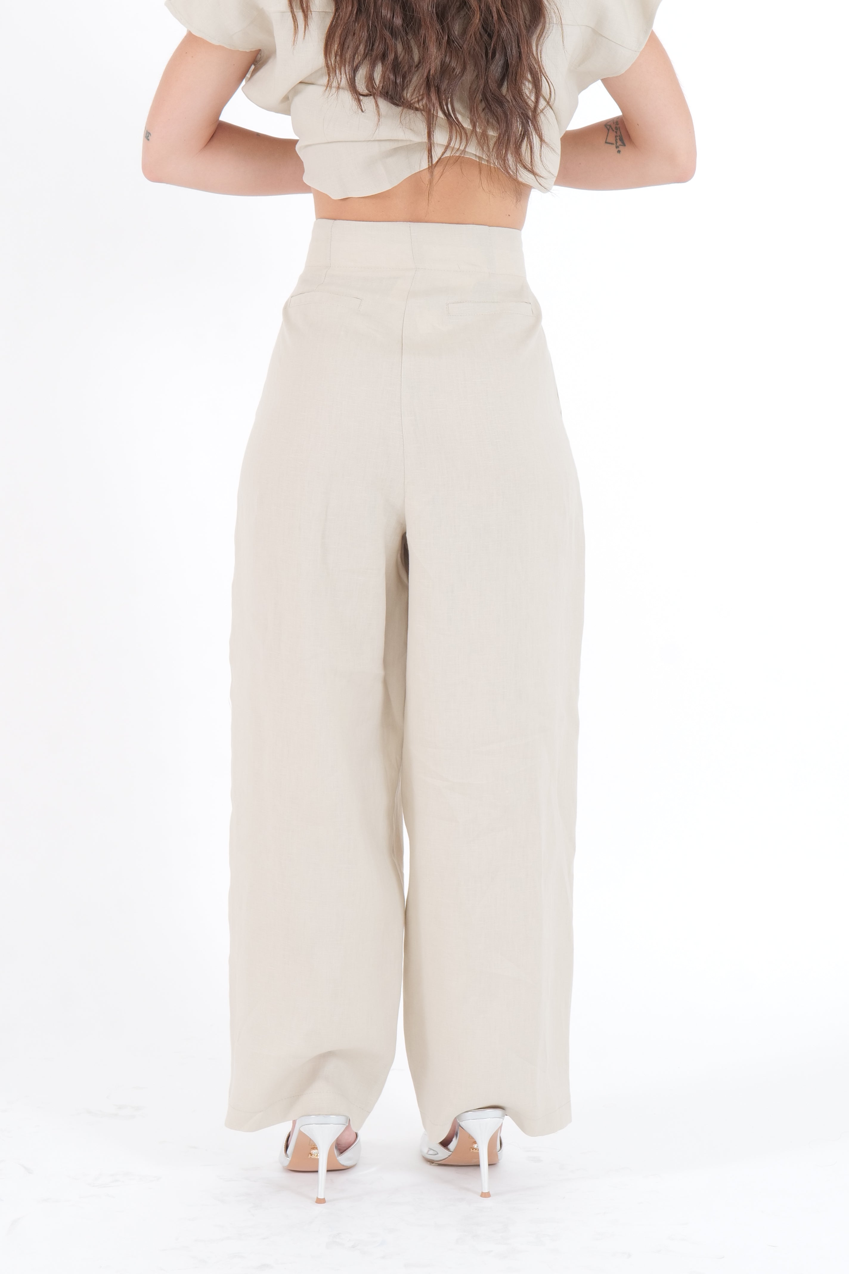 PANTALONE SABBIA LINEN