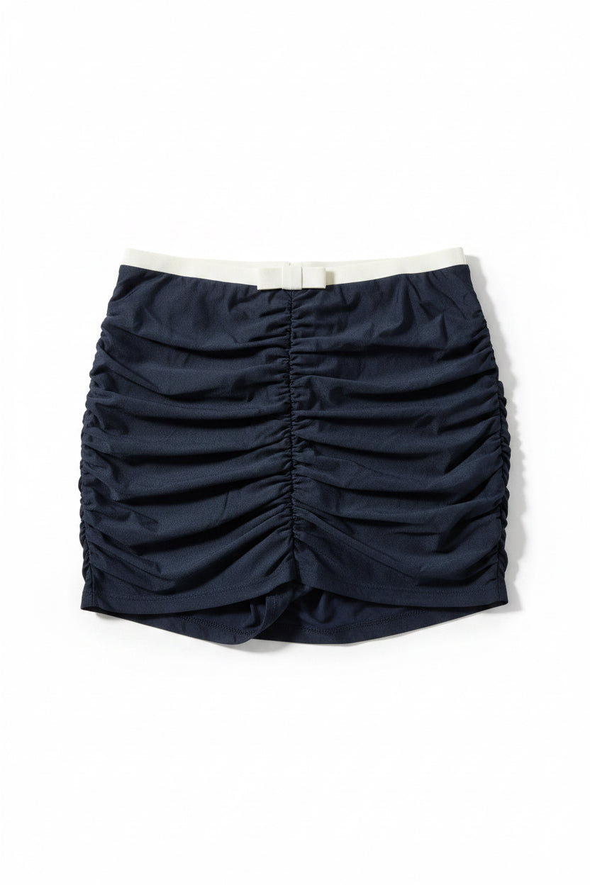 MINI SKIRT VANILLA BLACK ALMOND