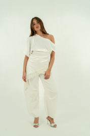 T-SHIRT PIZZO BIANCO