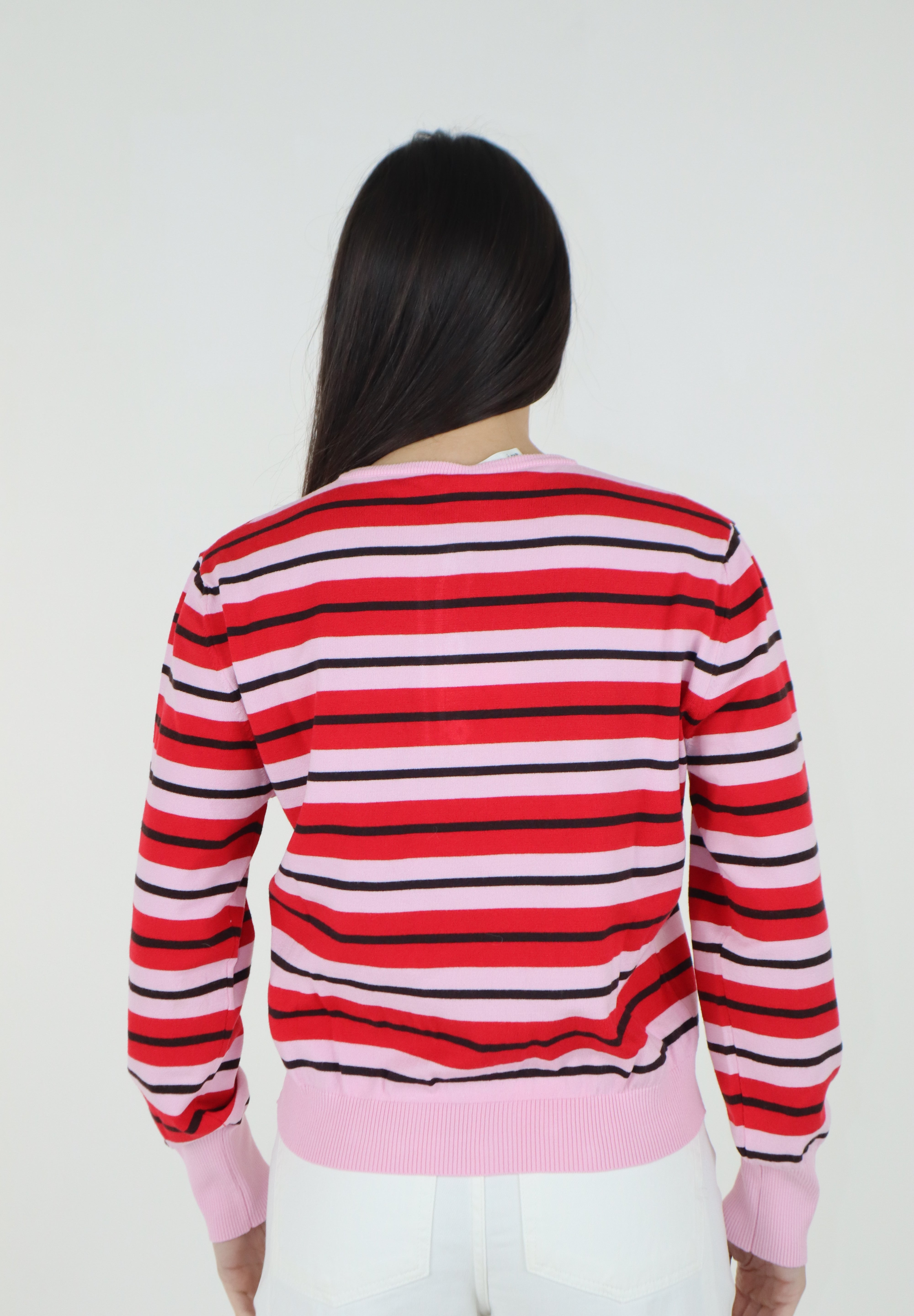 MAGLIA RIGHE PINK