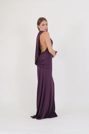LONG DRESS SOLEN RUBY NOIR