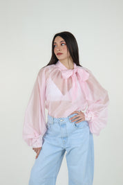 CAMICIA FIOCCO ROSA