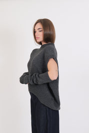 MAGLIA ANTRACITE MISTO LANA DIXIE