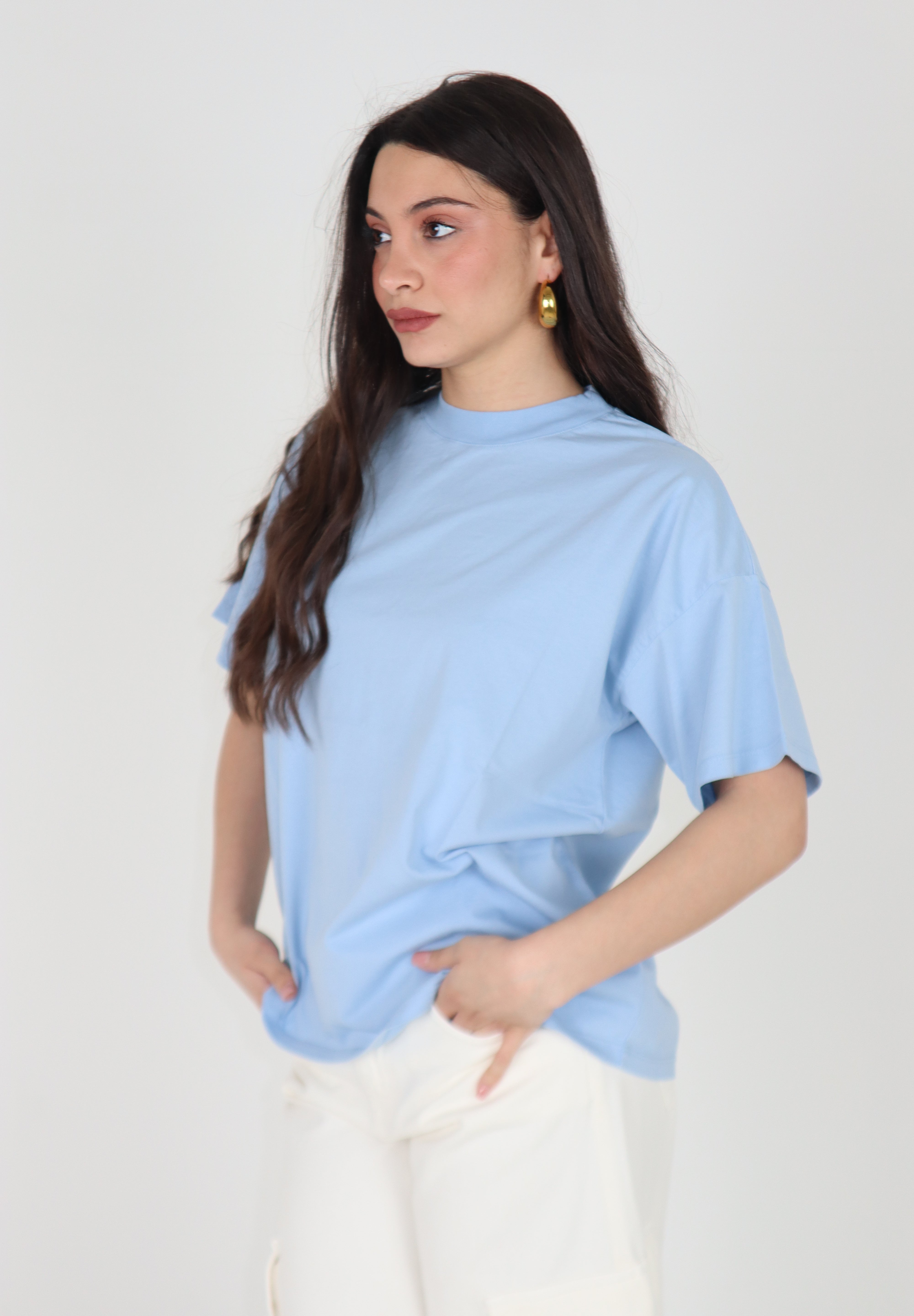 T-SHIRT BASIC CELESTE
