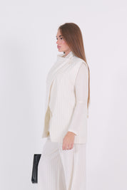 GILET GESSATO BIANCO DIXIE